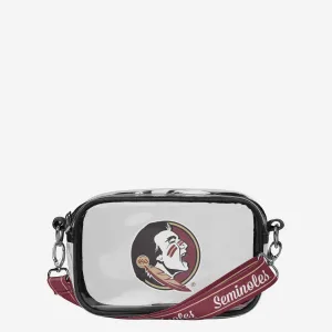 Florida State Seminoles Team Stripe Clear Crossbody Bag