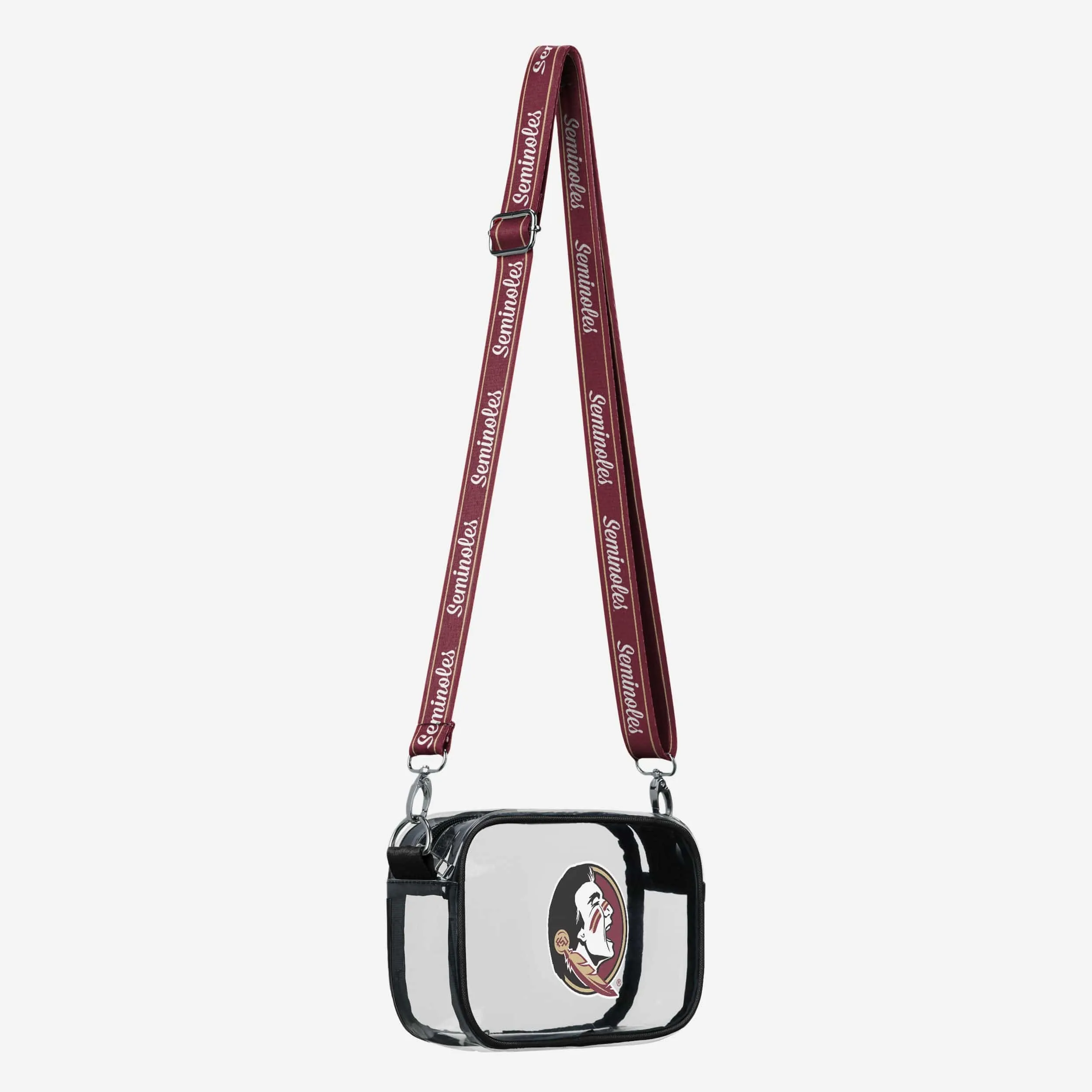 Florida State Seminoles Team Stripe Clear Crossbody Bag