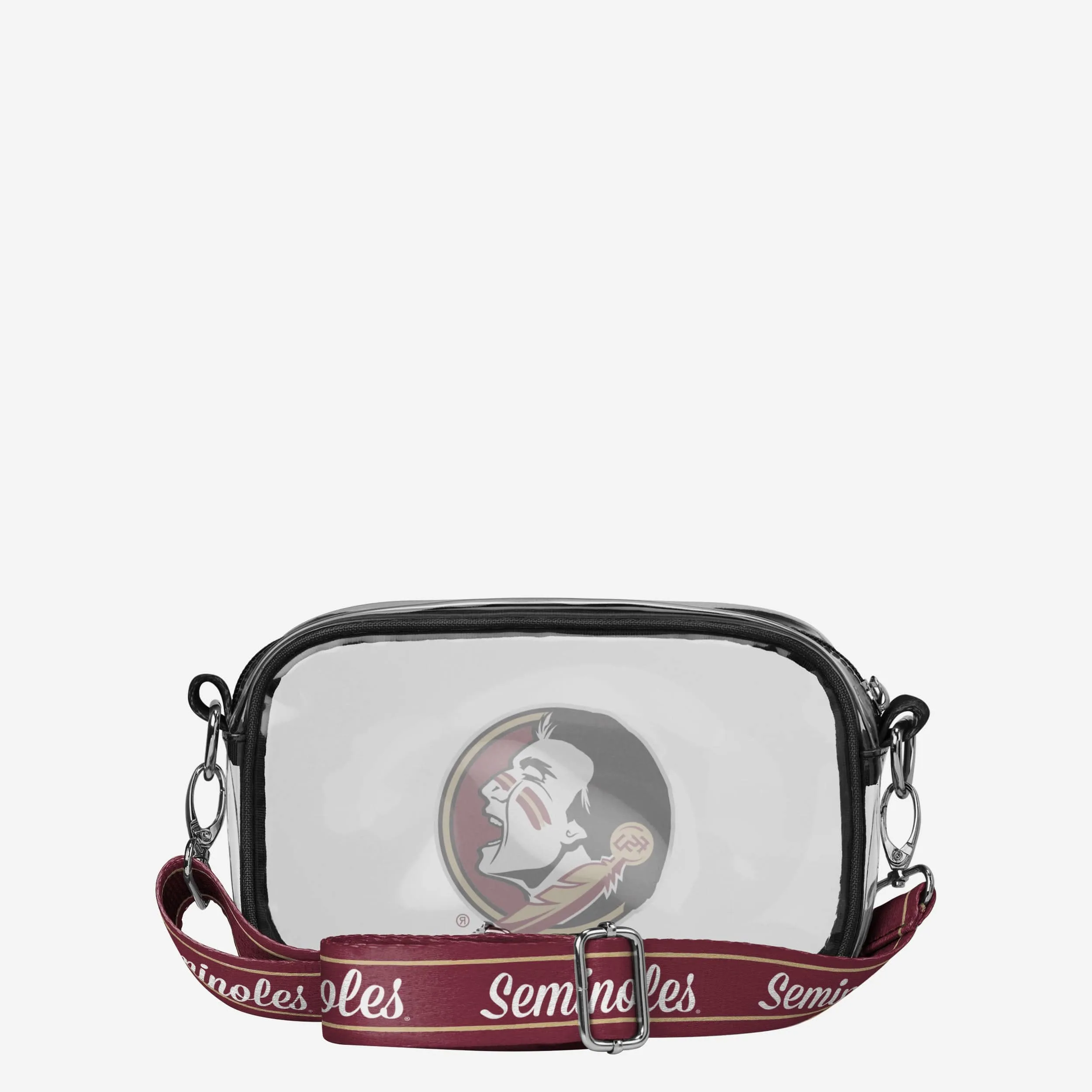 Florida State Seminoles Team Stripe Clear Crossbody Bag