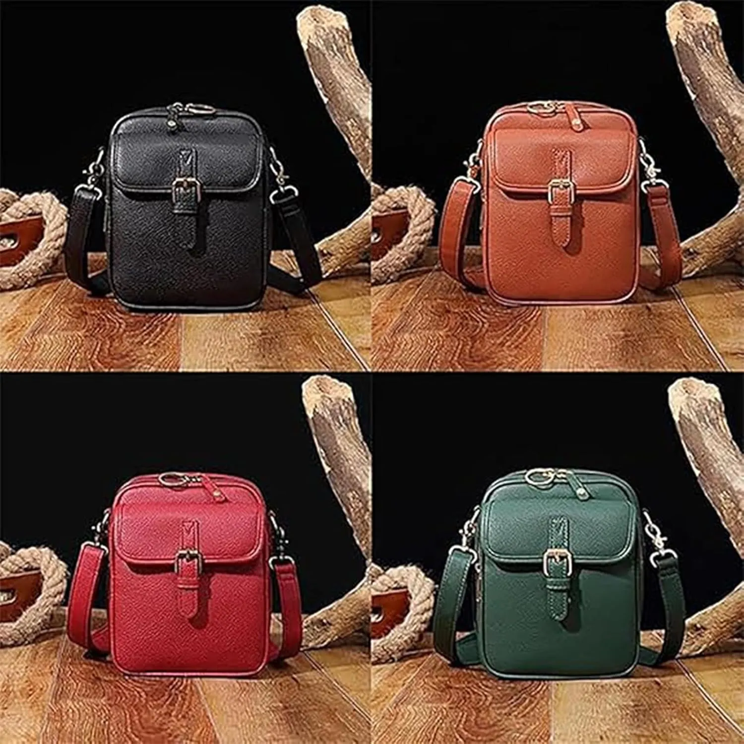 Forcipower Crossbody Bag, Collaborate Crossbody Leather Bag, Urvashi Anti Theft Shoulder Messenger Bags Card Slots for Woman