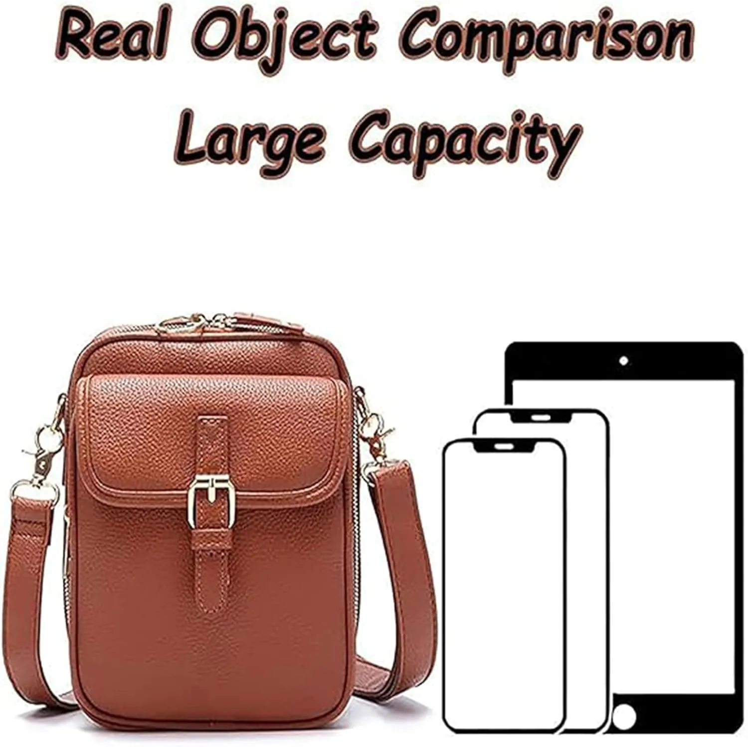 Forcipower Crossbody Bag, Collaborate Crossbody Leather Bag, Urvashi Anti Theft Shoulder Messenger Bags Card Slots for Woman