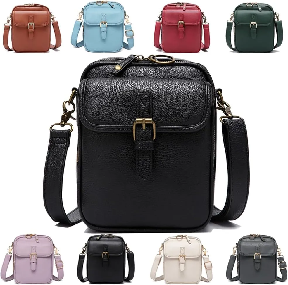 Forcipower Crossbody Leather Bag, Collaborate Crossbody Leather Bag, Minimalist Versatile Women'S Casual Bags