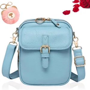 Forcipower Crossbody Leather Bag, Urvashi Crossbody Leather Bag for Women with Built in Wallet