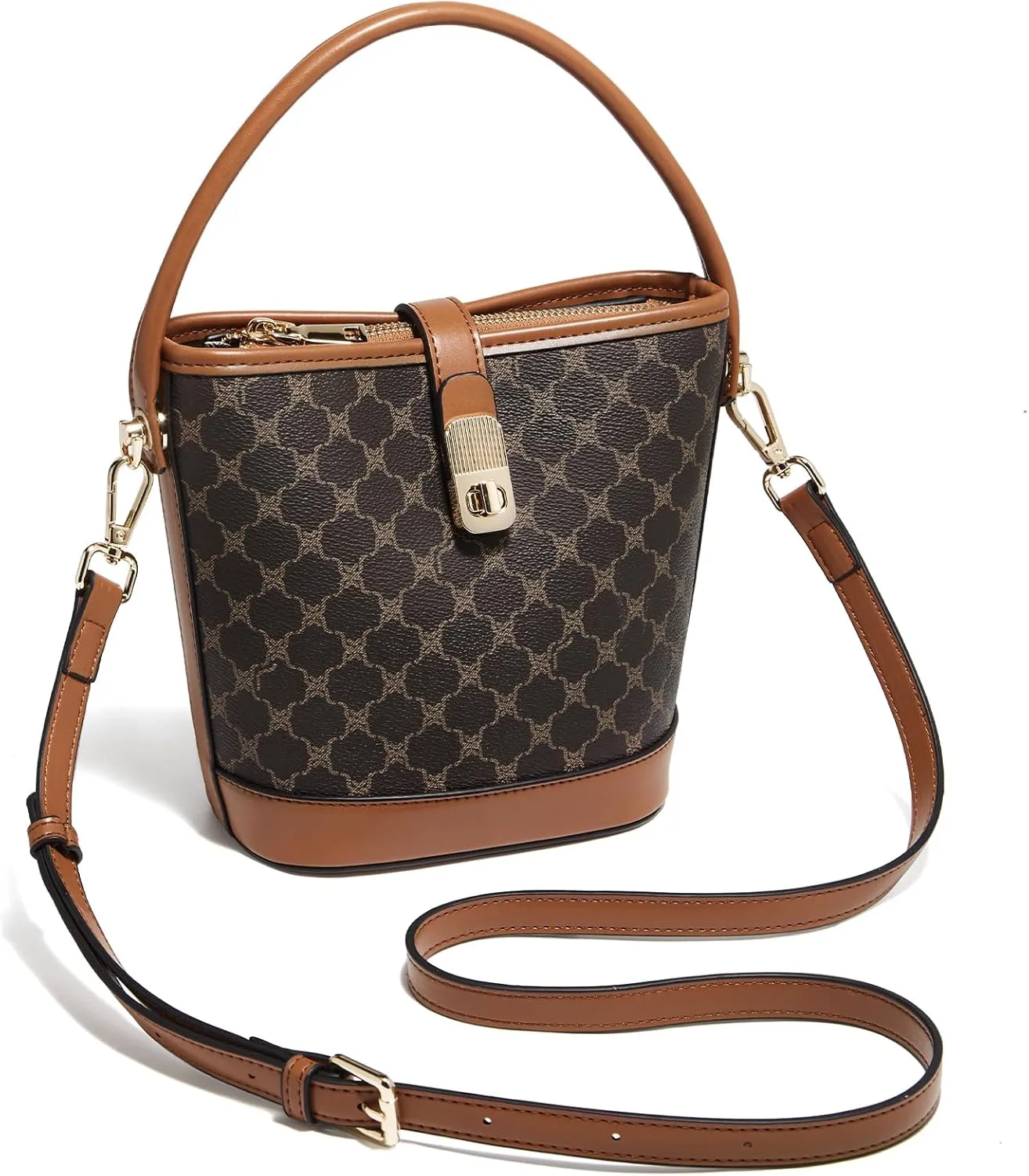 FOXLOVER Small Bucket Bag For Women Fashion Simplicity Crossbody Handbag Designer Shoulder Purse