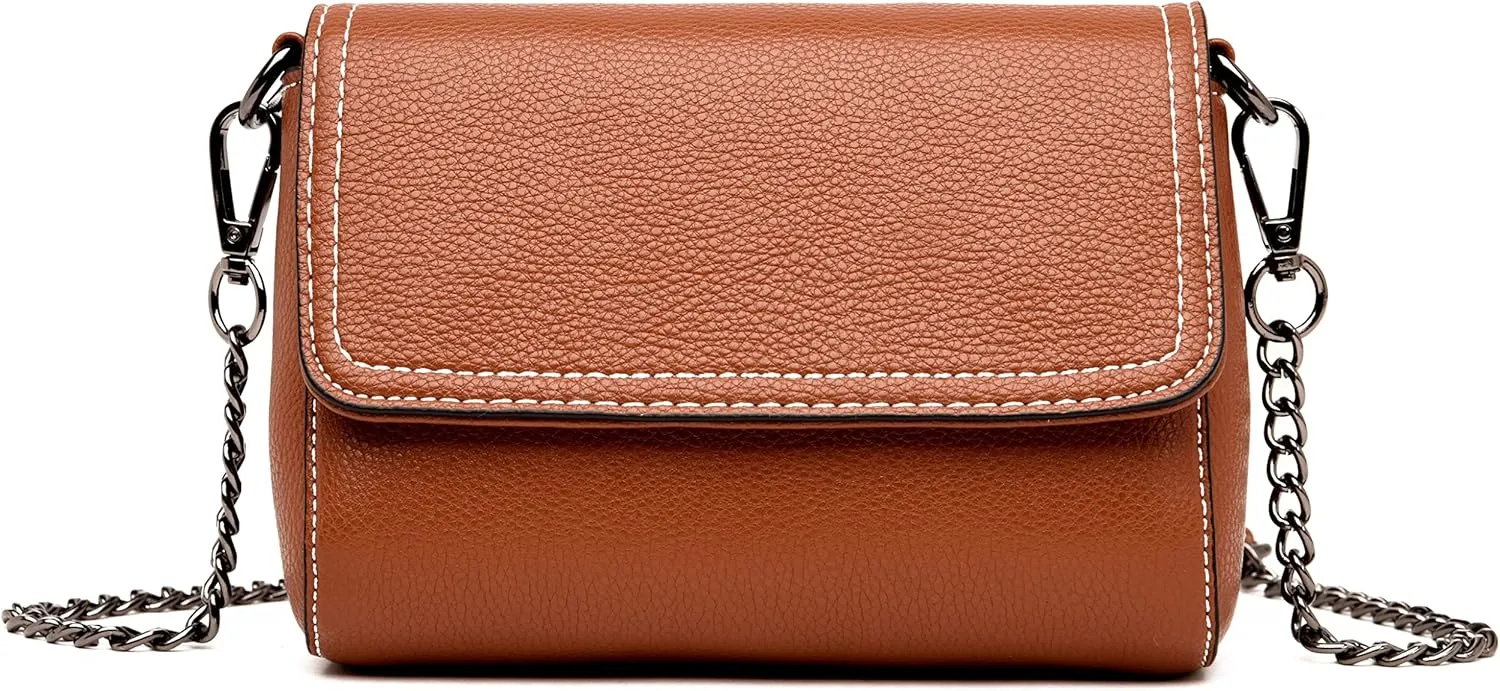 FSD.WG Crossbody Bagfor Women,Leather Ladies Shoulder Purses, Mini Shoulder Bag,Phone Wallet Purse for Women