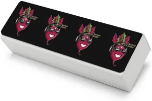 Funny Cool Radish Funny Glasses Case Hard Shell Eyeglasses Case Protector with Cleaning Cloth for Women and Men