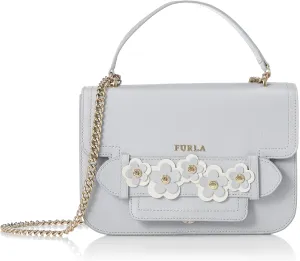 Furla 1007-I4800 CAROL S CROSSBODY B.FLOWER Women's Shoulder Bag, Color CRISTALLO d PETALO
