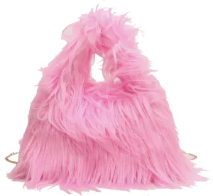 Furry Purse for Women, Faux Fur Bag Y2k Purse Fluffy Tote Bag Fuzzy Crossbody Handbags