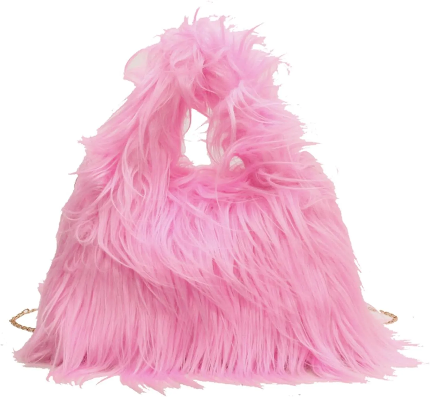 Furry Purse for Women, Faux Fur Bag Y2k Purse Fluffy Tote Bag Fuzzy Crossbody Handbags