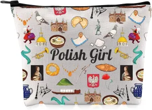 G2TUP Funny Lover Makeup Bag - Polish Landmarks Cosmetic Bag - Vacation Gift Souvenir