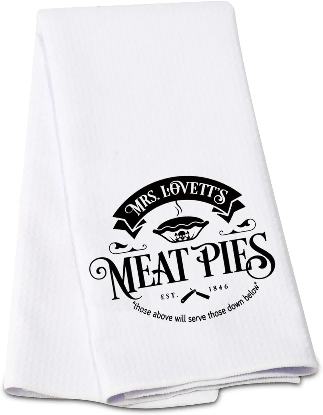 G2TUP Stephen Sondheim Sweeney Todd Inspired Gift Mrs. Lovett's Meat Pies Makeup Bag Sweeney Todd Fan Cosmetic Bag Johnny Fan Gift Travel Bag (Meat Pies KT)