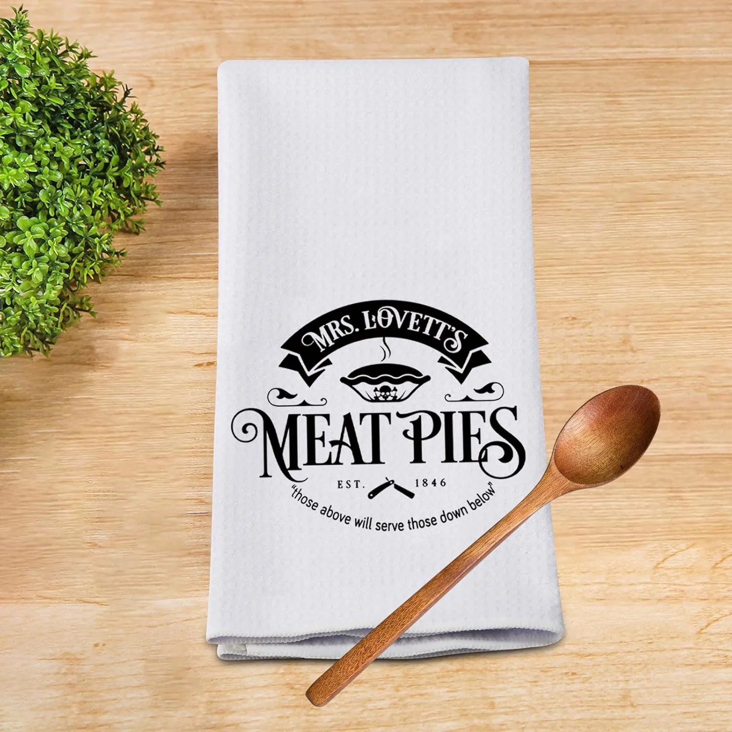 G2TUP Stephen Sondheim Sweeney Todd Inspired Gift Mrs. Lovett's Meat Pies Makeup Bag Sweeney Todd Fan Cosmetic Bag Johnny Fan Gift Travel Bag (Meat Pies KT)