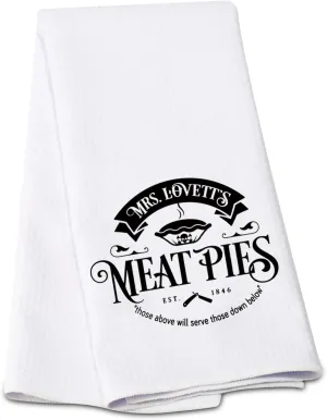 G2TUP Stephen Sondheim Sweeney Todd Inspired Gift Mrs. Lovett's Meat Pies Makeup Bag Sweeney Todd Fan Cosmetic Bag Johnny Fan Gift Travel Bag (Meat Pies KT)