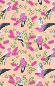 Galah Orange - Tea Towel