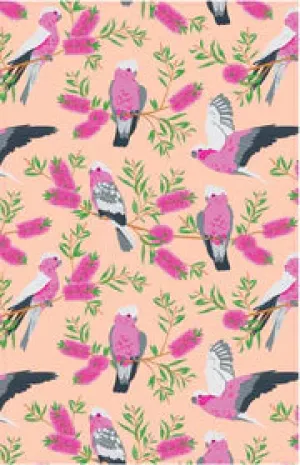 Galah Orange - Tea Towel