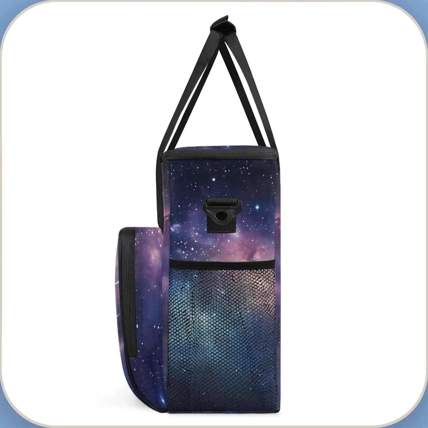 Galaxy Coffee Maker Carring Bag, Large Insulated Storage Organizer Case Tote Bags with Shoulder Strap for Travel Work Picnic