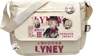 Genshin Impact Handbag Chevreuse Crossbody Bag Cute Single Shoulder Bag Adult 3D Print Anime Backpack Bag