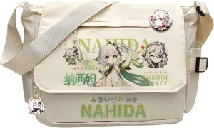 Genshin Impact Handbag Chevreuse Crossbody Bag Cute Single Shoulder Bag Adult 3D Print Anime Backpack Bag