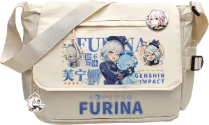 Genshin Impact Handbag Chevreuse Crossbody Bag Cute Single Shoulder Bag Adult 3D Print Anime Backpack Bag