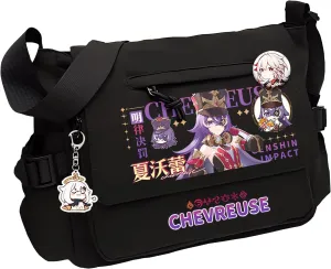 Genshin Impact Handbag Gaming Crossbody Bag Cute Single Shoulder Bag Adult 3D Print Anime Backpack