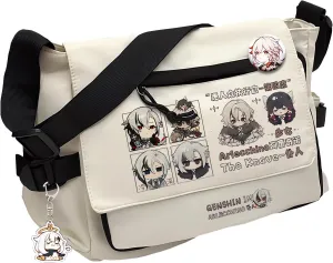 Genshin Impact Handbag Hutao Crossbody Bag Cute Single Shoulder Bag Adult 3D Print Anime Backpack Bag