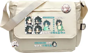 Genshin Impact Handbag Kamisato Ayaka Crossbody Bag Cute Single Shoulder Bag Adult 3D Print Anime Backpack Bag