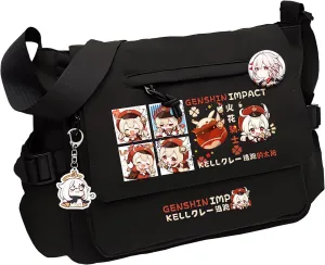 Genshin Impact Handbag Paimon Crossbody Bag Cute Single Shoulder Bag Adult 3D Print Anime Backpack Bag