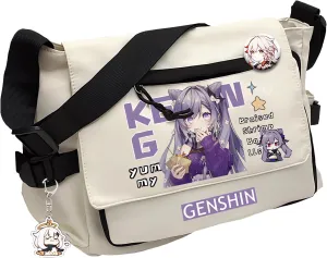 Genshin Impact Handbag Venti Crossbody Bag Cute Single Shoulder Bag Adult 3D Print Anime Backpack Bag