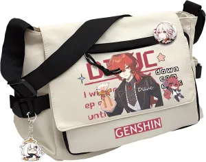 Genshin Impact Handbag Venti Crossbody Bag Cute Single Shoulder Bag Adult 3D Print Anime Backpack Bag
