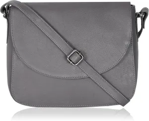 Genuine Leather Shoulder Crossbody Purse For Women with Adjustable Strap, Mobile Pocket & Outside & Inside Zipper