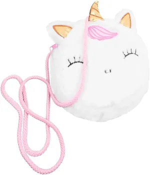 Giant Unicorn Bag Chic Cross Body Bag Portable Shoulder Bag Canadian Storage Pouch Occasion Accessory, White, 17X17X3CM