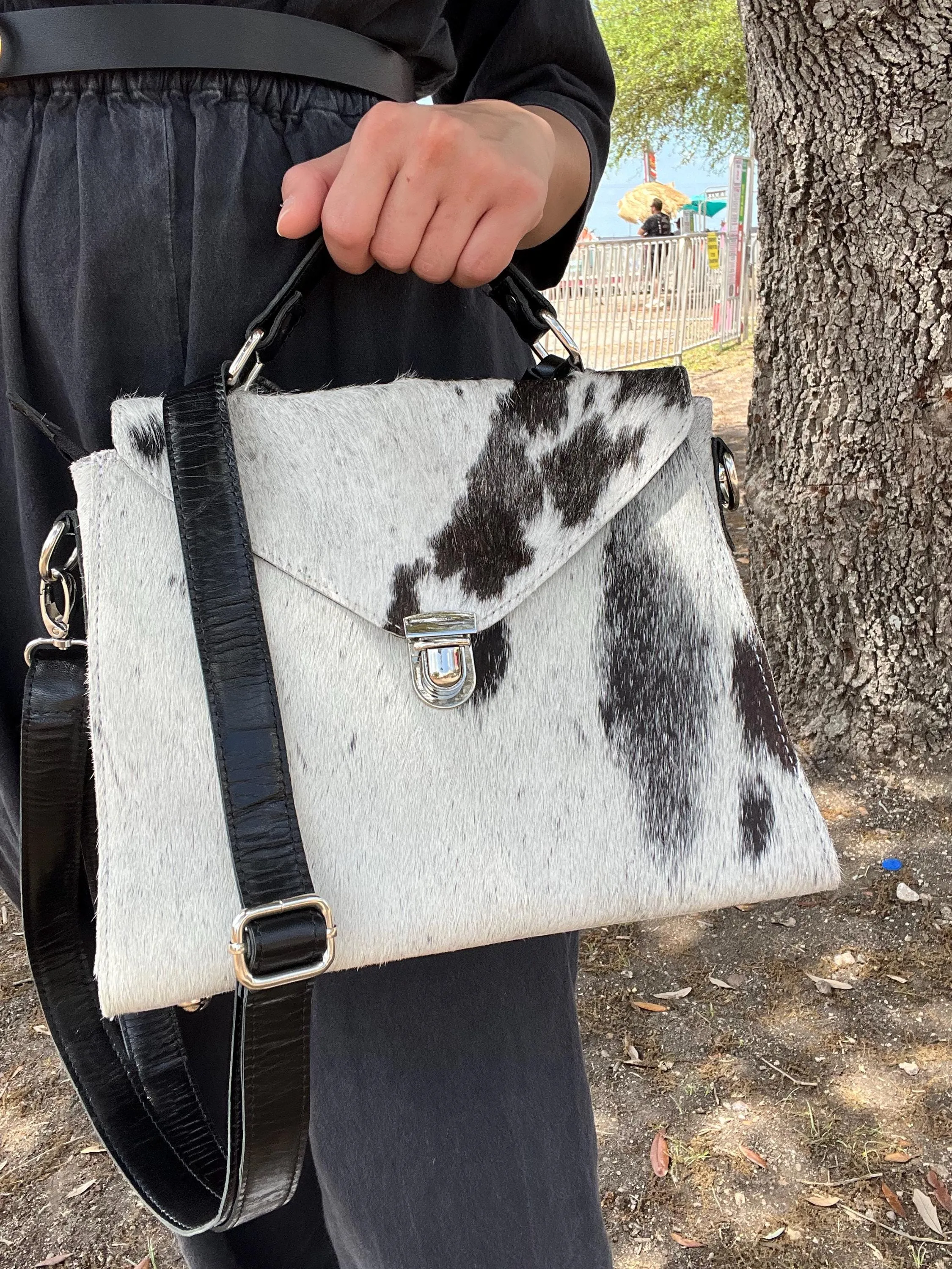 Gift Set- Handbag and Wallet, Real Cowhide & Leather, Premium Handbag, Secure Card Holder, Everyday Purse, Graduation, Mother’s Day, For Her