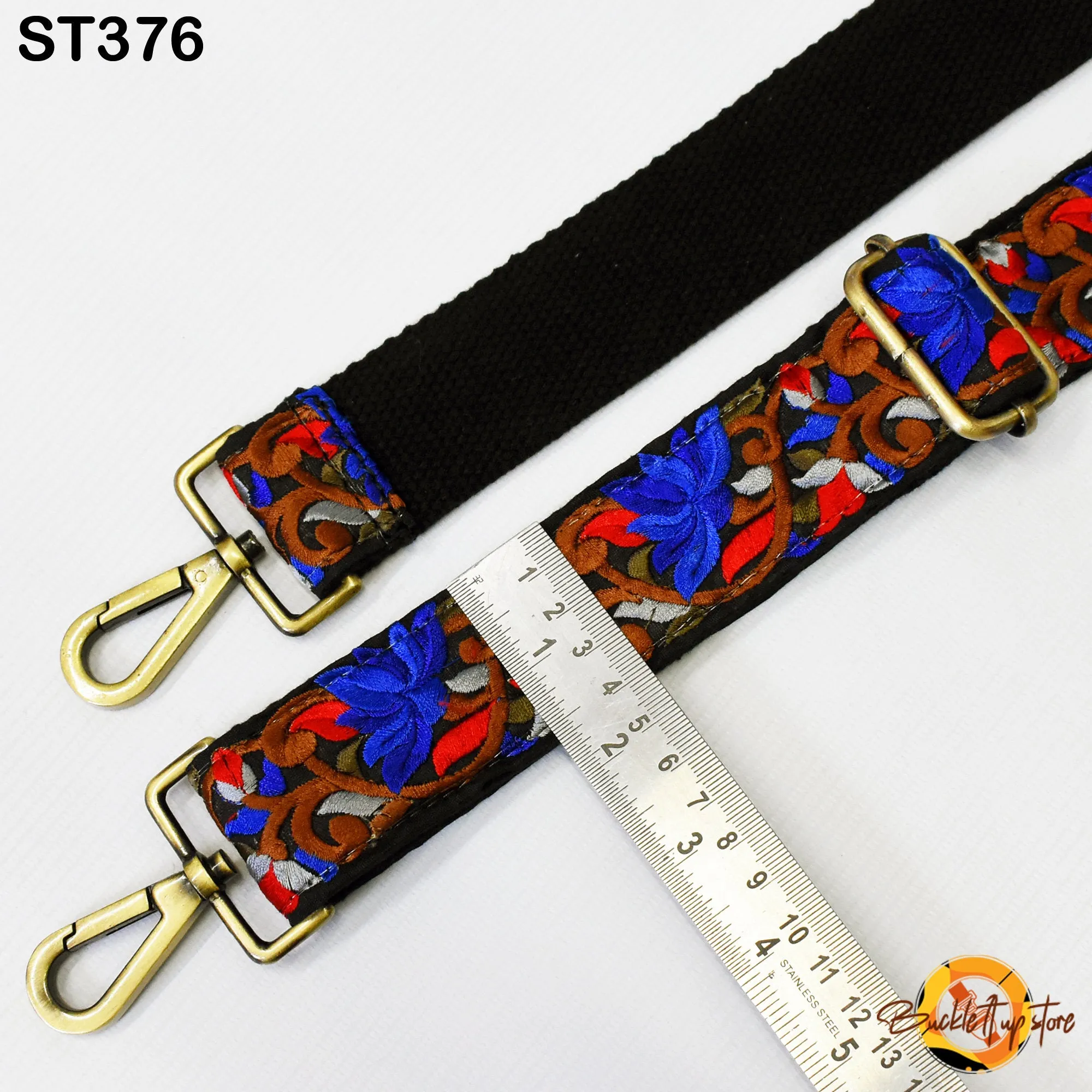 Gift Wife Embroidered Detachable Crossbody Strap for Purses Bags Embroidery Replacement Messenger Strap Boho Tote Handbag Strap Guitar Strap