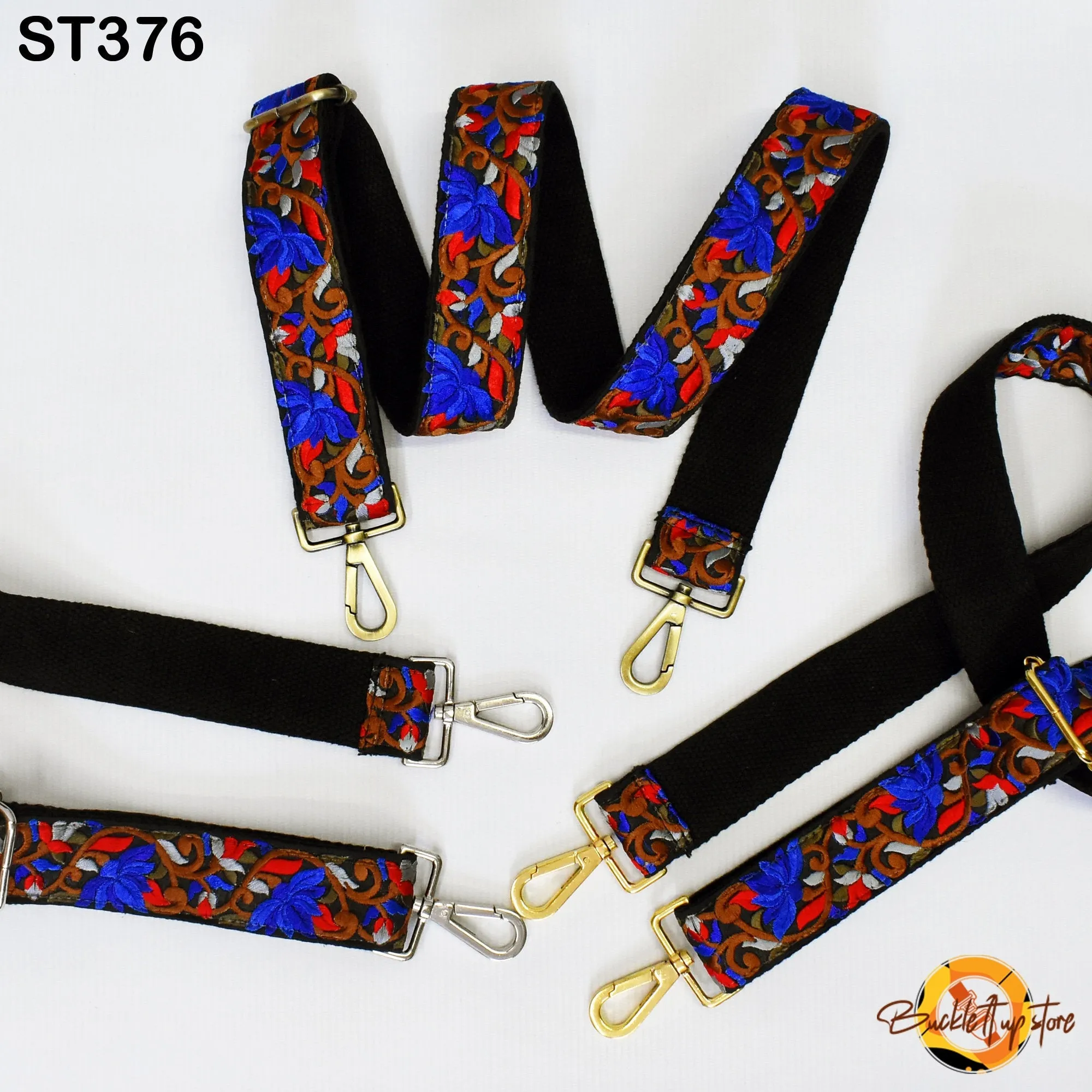 Gift Wife Embroidered Detachable Crossbody Strap for Purses Bags Embroidery Replacement Messenger Strap Boho Tote Handbag Strap Guitar Strap
