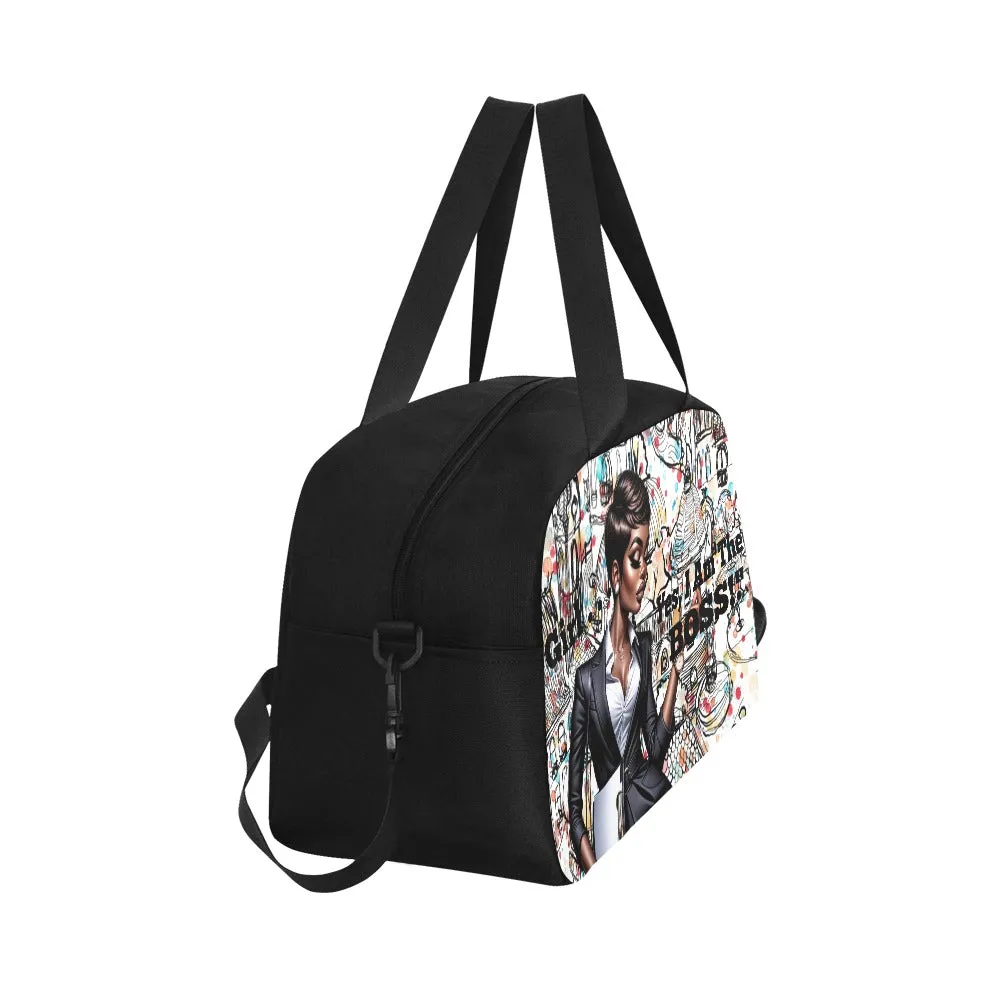 Girl I Am The Boss Travel Bag w/Shoe Compartment