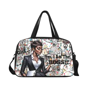 Girl I Am The Boss Travel Bag w/Shoe Compartment