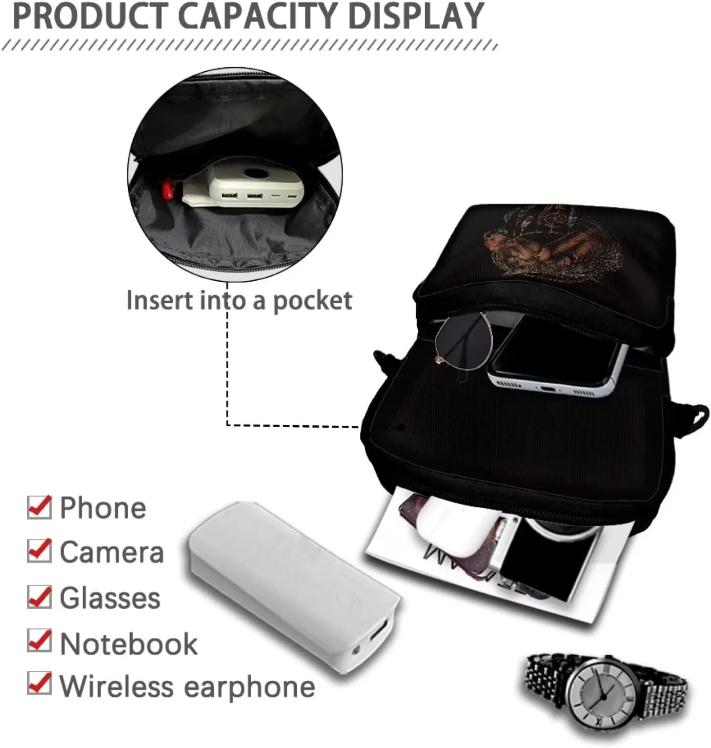 Girls Shoulder Bag Crossbody Bags Portable Chest Bag Waist Pouch Backpack Belt Bag