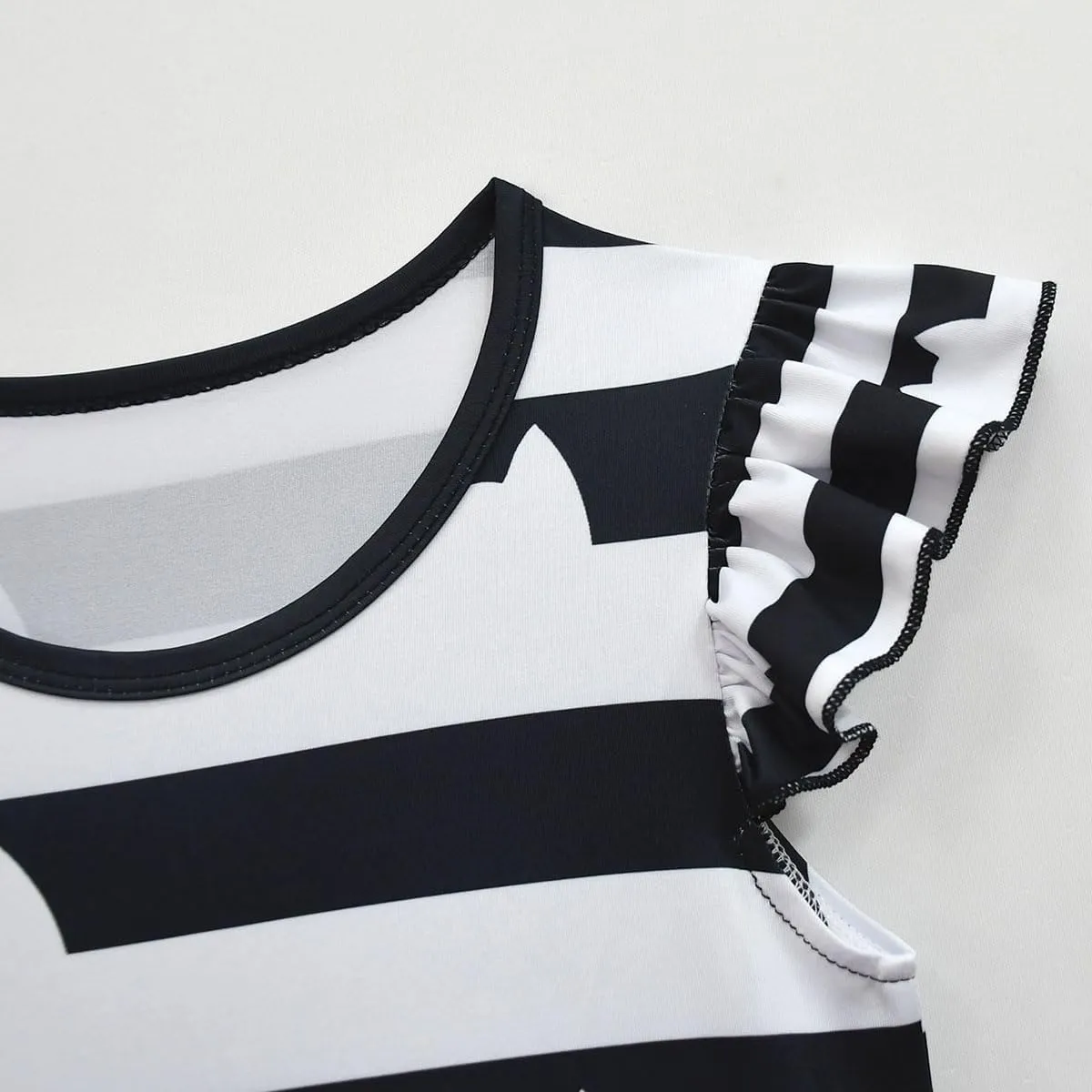 Girls' Striped Dress with Cat Ears Headband and Purse, 3-8Y