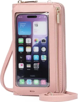 GOIACII Phone Purse Crossbody Bags for Women Small Travel Wallet Touch Screen RFID Blocking