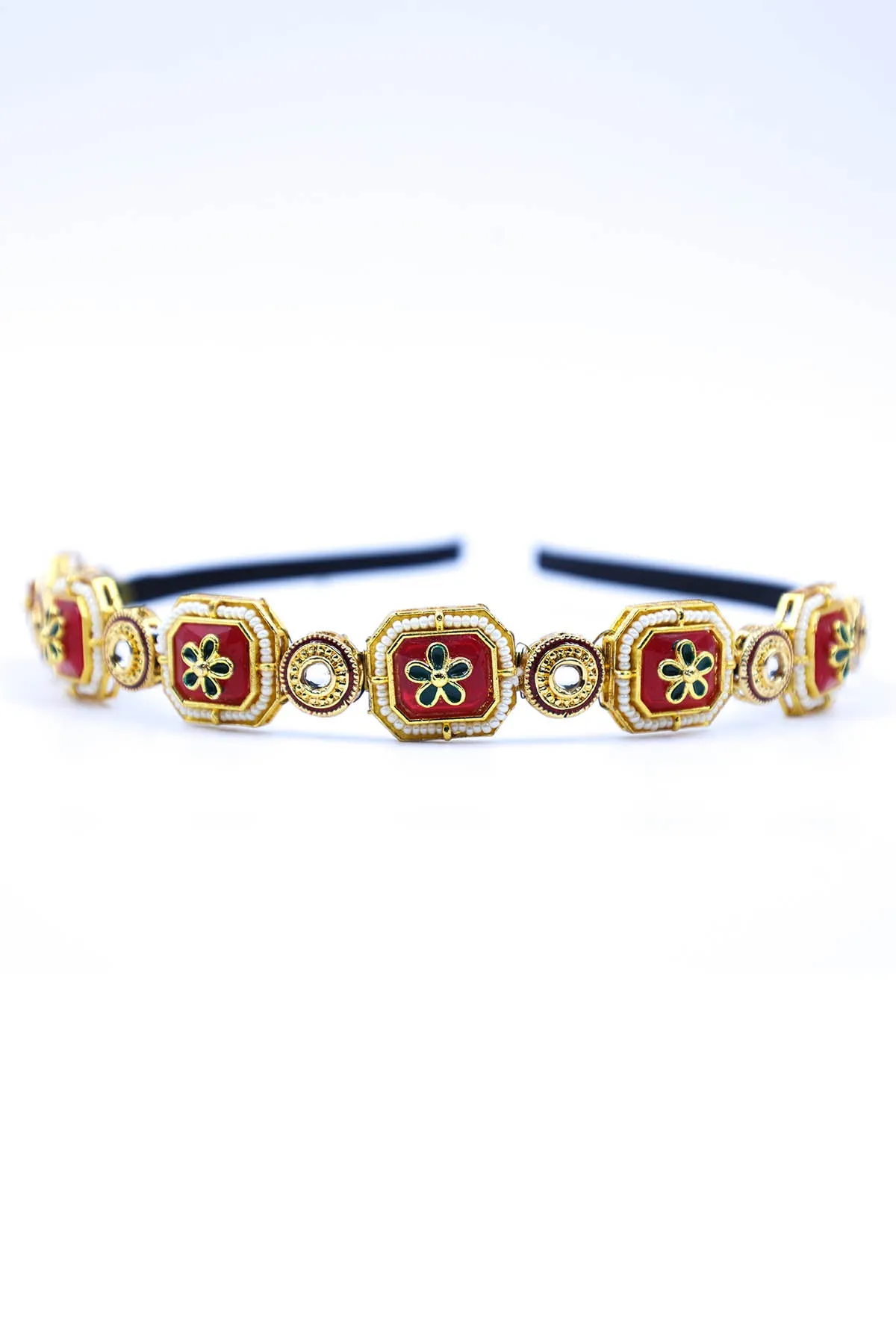 Gold Beads Embellished Hairband