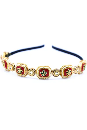 Gold Beads Embellished Hairband