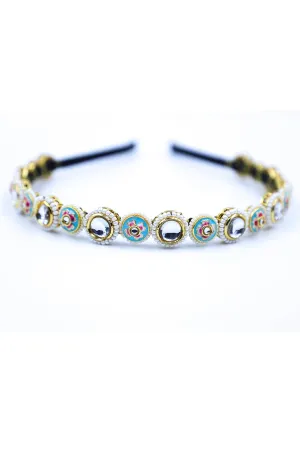 Gold Embellished Beads Hairband