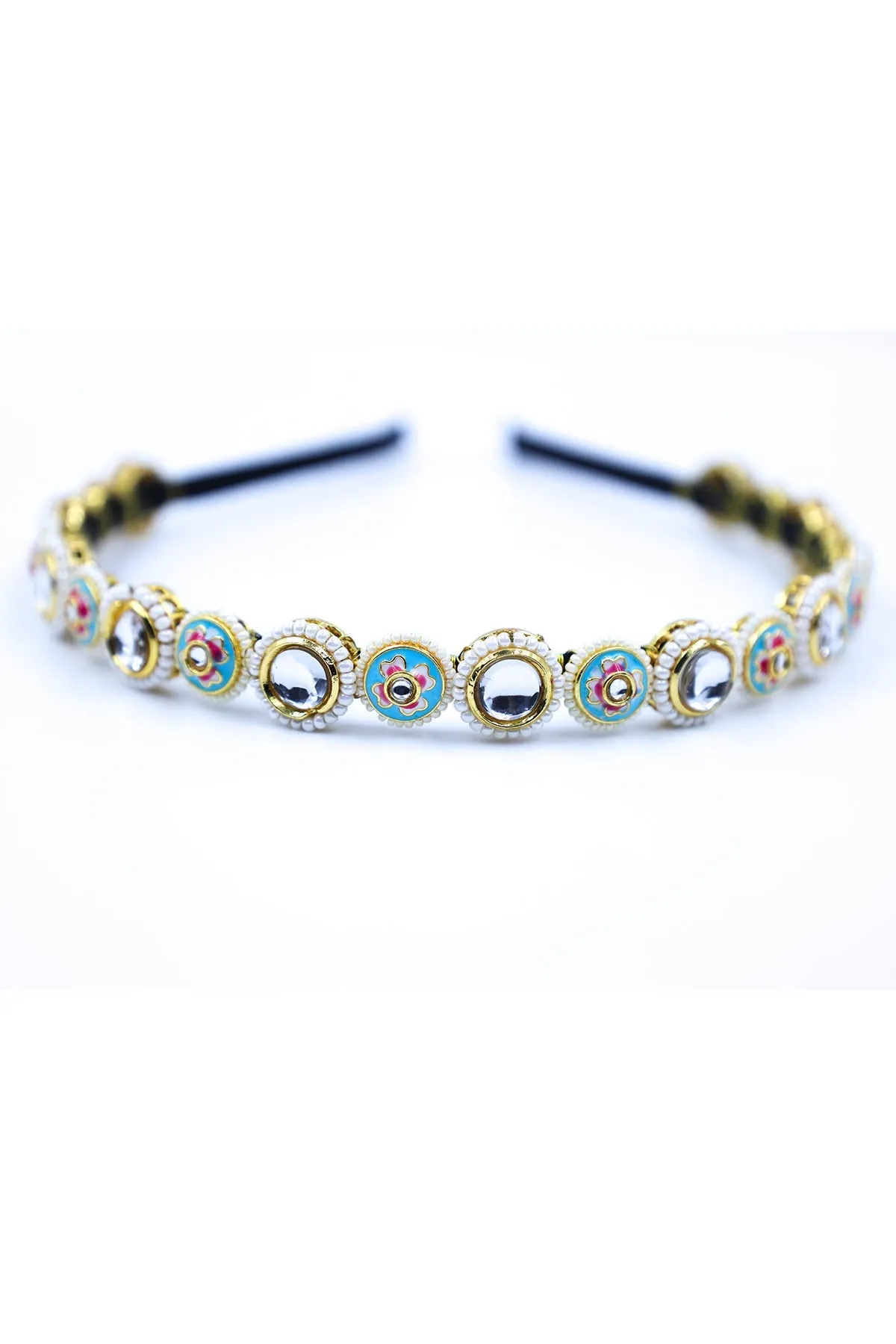Gold Embellished Beads Hairband