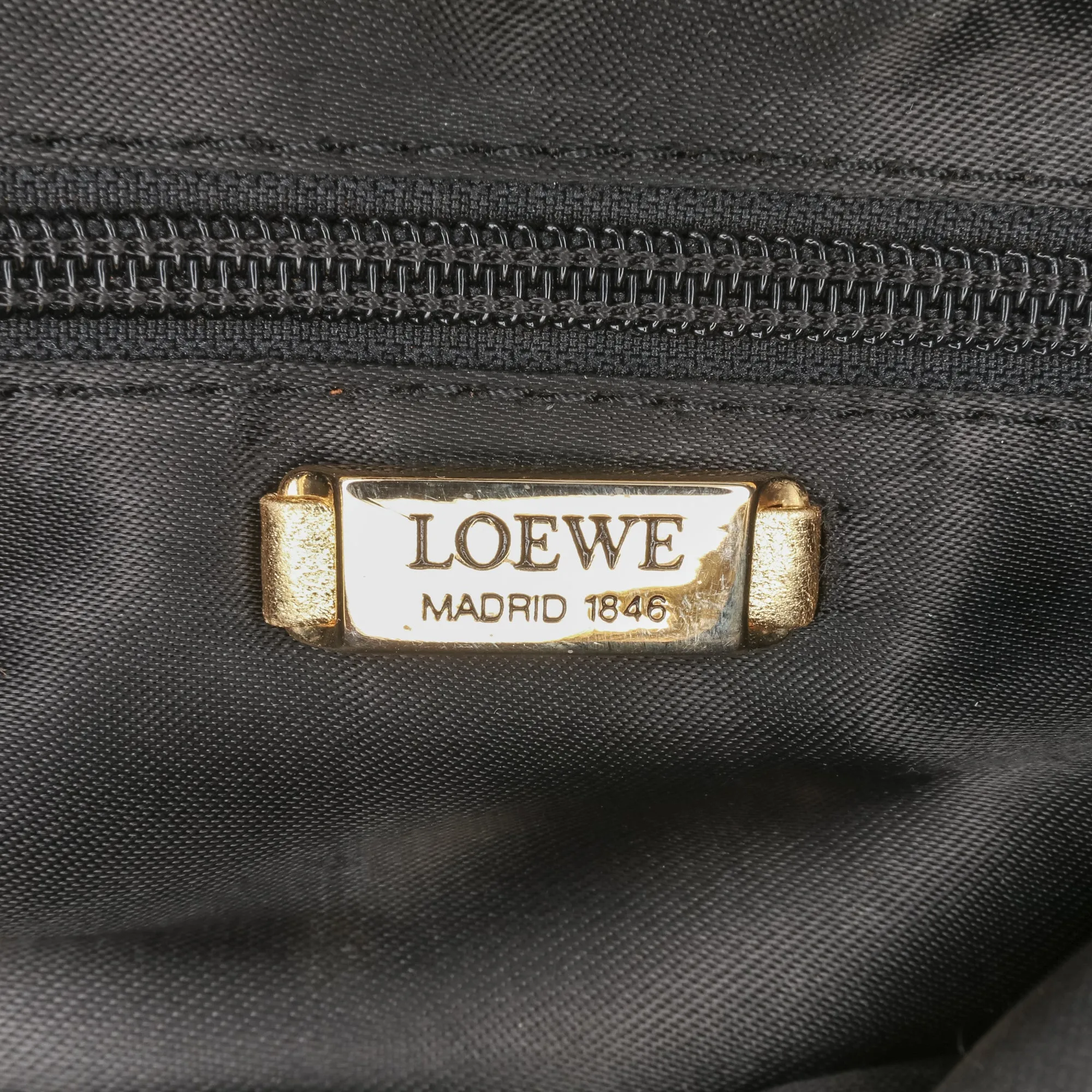 Gold LOEWE Nappa Flamenco Tassel Crossbody