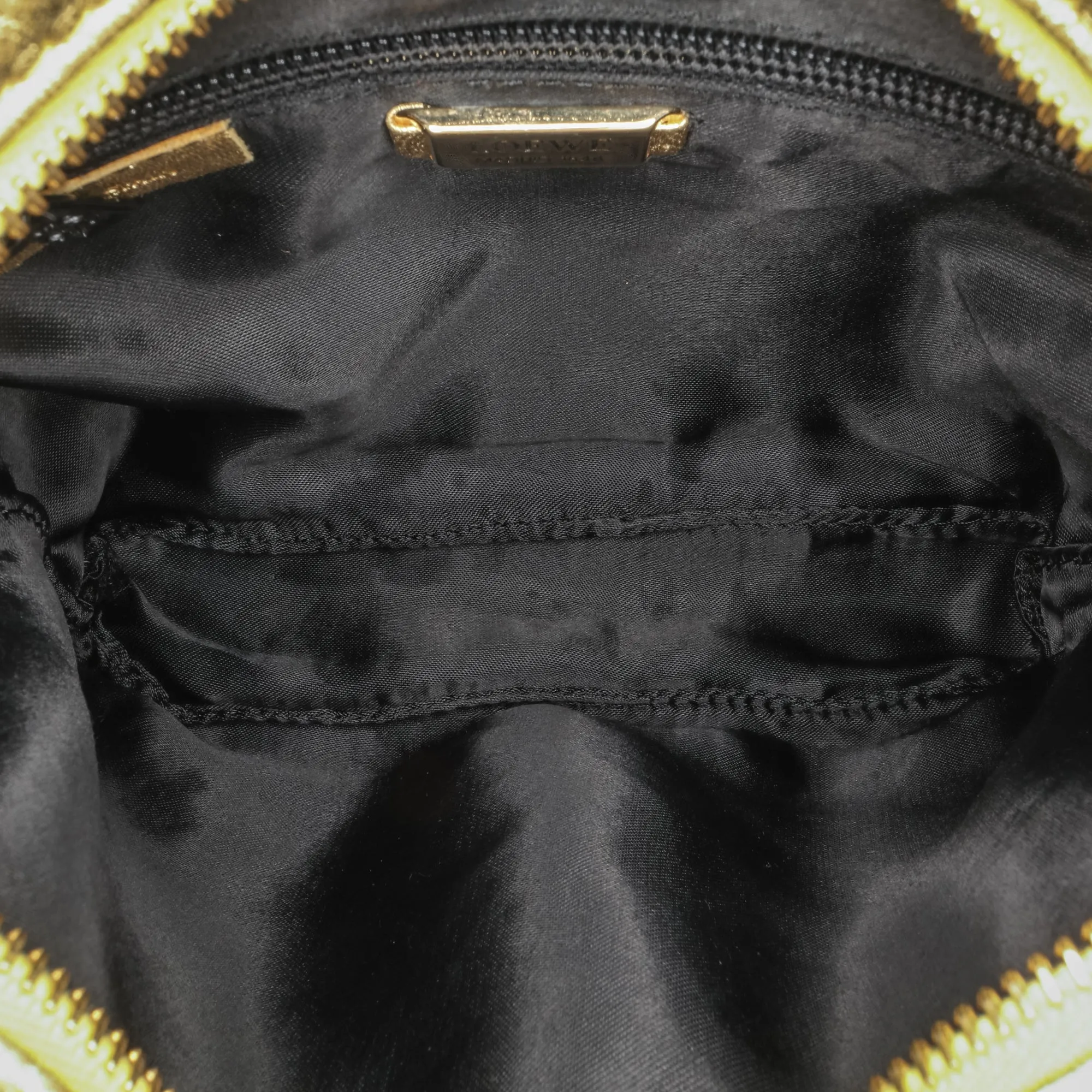 Gold LOEWE Nappa Flamenco Tassel Crossbody