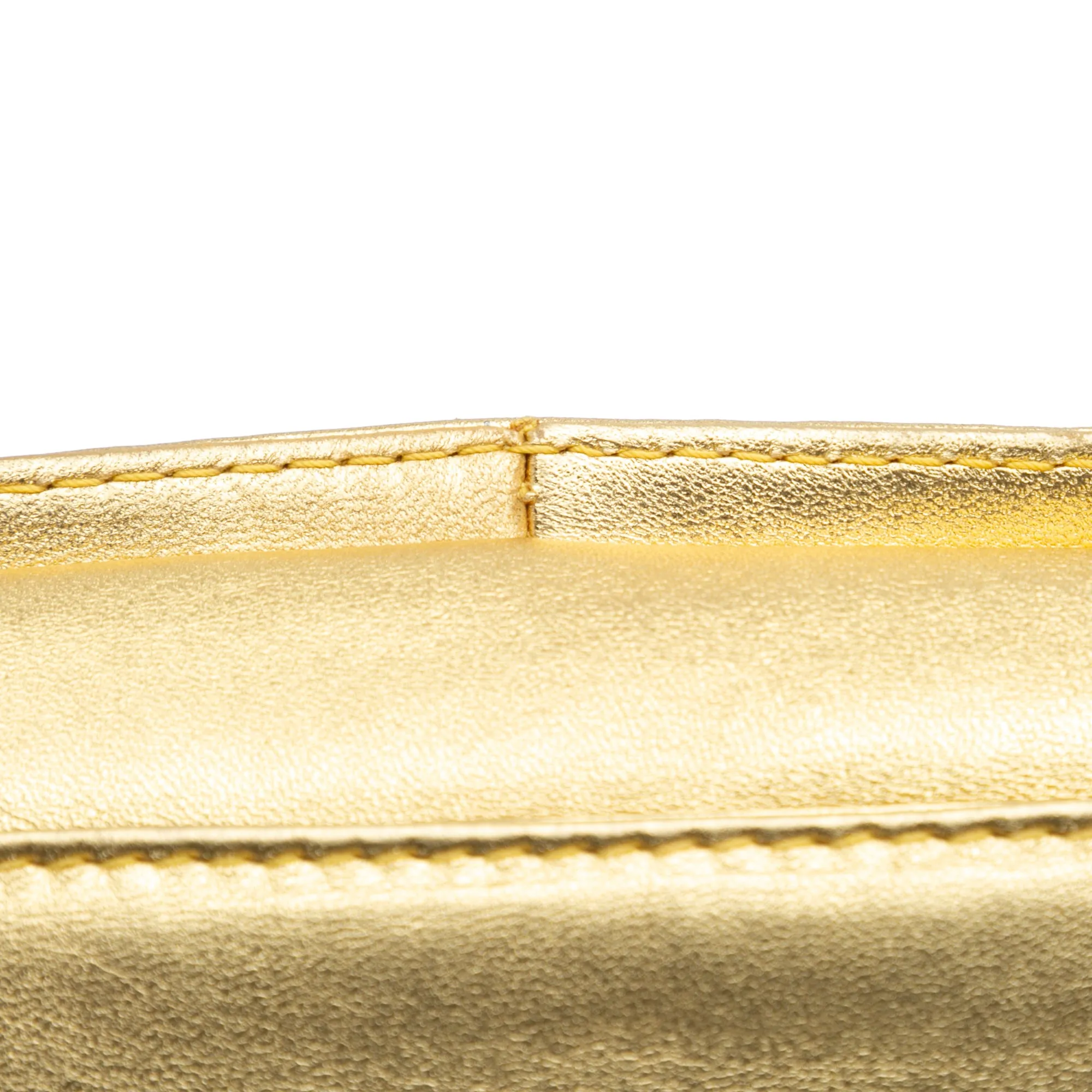 Gold LOEWE Nappa Flamenco Tassel Crossbody