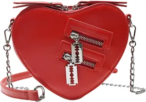 Gothic Punk purse bag Y2K Heart Cute Lolita shoulder bag for women