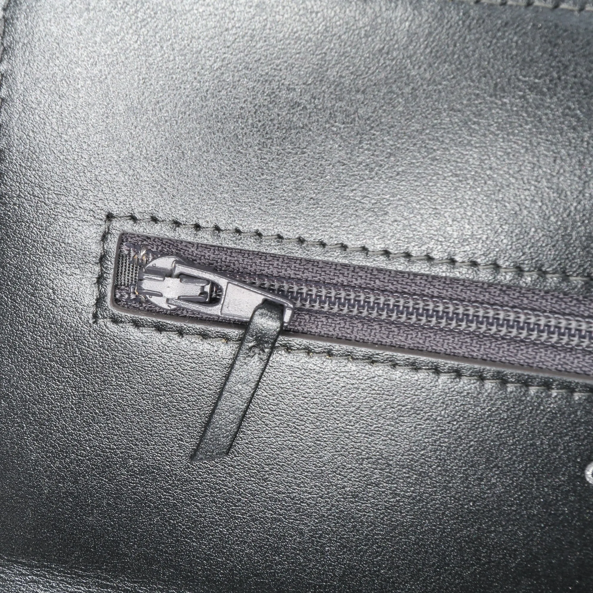 Gray Chanel Quilted Aged Calfskin Tassel Wallet On Chain Crossbody Bag