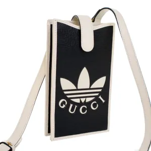 Gucci Adidas Leather Phone Case Crossbody