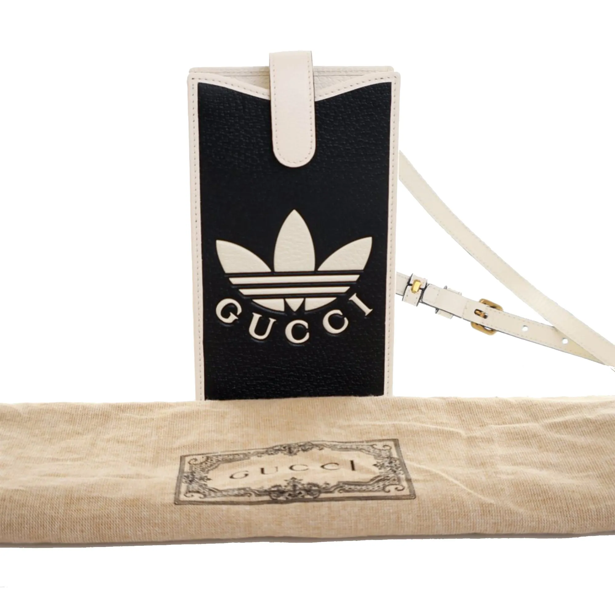 Gucci Adidas Leather Phone Case Crossbody